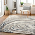 thumbnail image 2 of Surya Tuscany TUS-2315 94x94" Square Modern Fabric Rug in Gray/Ivory, 2 of 5