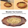 thumbnail image 3 of Wood Tea Pot Holder, Kungfu Tea Cup Coaster Handmade Compact  for Home, 3 of 8