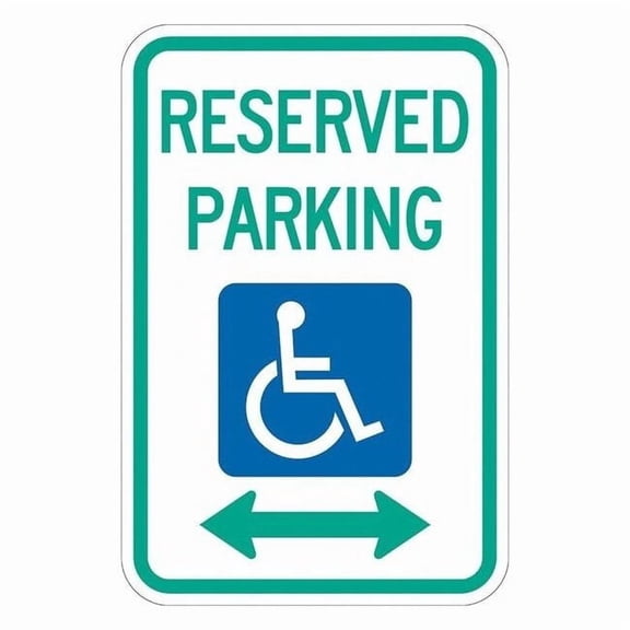 Lyle Reserved Parking Parking Sign,18" x 12, T1-1004-DG_12x18 T1-1004-DG_12x18