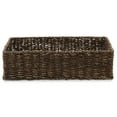 thumbnail image 4 of Casafield Bathroom Storage Baskets - Set of 2, Espresso - Seagrass, 16" W  x 6.75" D x 4.25" H, Woven Toilet Paper, Tissue, Shelving Bins, 4 of 7