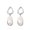 White, variant on YAMI 9-10mm Baroque Freshwater Black Pearl Drop Earrings for Women, 925 Sterling Silver Cultured Pearls Dangle Earrings, Mother 's Day Jewelry Gift