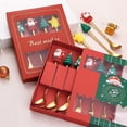 thumbnail image 4 of 6PCS Cuchara De Navidad Con Caja De Cift Café Conjunto De Acero Inoxidable Colgante Postre Cocina Vajilla, 4 of 4