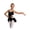 Black, variant on Kids Girls Sleeveless Latin Jazz Ballet Dance Dress Halter Backless Fringe Rhinestone Skirted Leotard Black 10