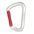 thumbnail image 4 of Mosquetón de escalada de 25KN, llavero de montañismo de rappel de aluminio, bloqueo automático Plata Cola Hebillas de mosquetón de aluminio, 4 of 8