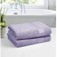 thumbnail image 3 of MALLONI HOME 100% Premium Cotton 2 Pack Oversized Bath Towel Set 28x55 inches, Large Bath Towels, Ultra Absorbant Compact Quickdry & Lightweight Towel, Ideal for Gym Travel Camp Pool - Purple, 3 of 7