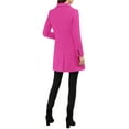 thumbnail image 4 of INSPIRE CHIC Women's Winter Coat Notched Lapel Double Breasted Trench Coat XL Fuchsia, 4 of 8