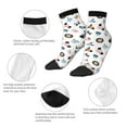thumbnail image 5 of Pofeuu Cartoon Animals Print 30cm Socks, Adult Running Hiking Socks for Youth and Adult, 5 of 7