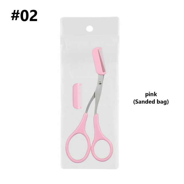 Leapfrogs Eyebrow Trimmers Clearance,Eyebrow Trimmers Scissor 2024 New Eyebrow Scissors with Comb Precision Eyebrow Trimming Scissors Non-Slip Eyebrow Cutter Hair Removal Eyebrow Scissors