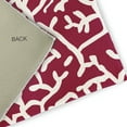 thumbnail image 2 of 5' Round Simply Daisy Seaweed Beach Style Chenille Area Rug, Maroon Red, 2 of 4
