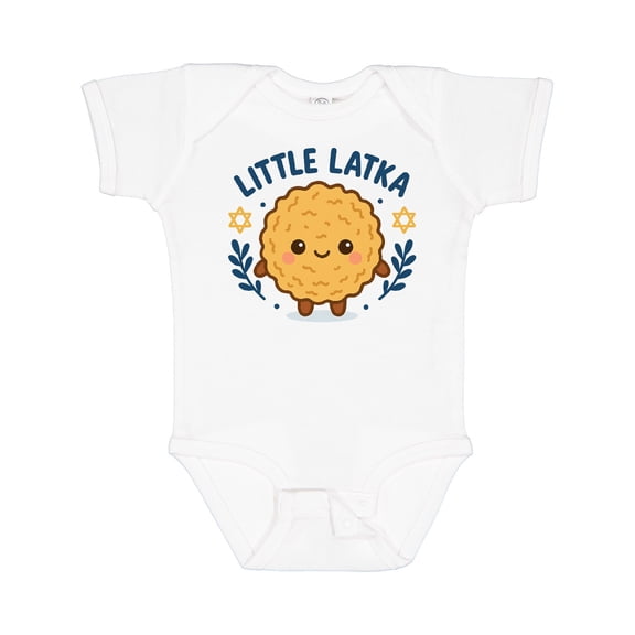 Inktastic Little Latka Cute Hanukkah Boys or Girls Baby Bodysuit