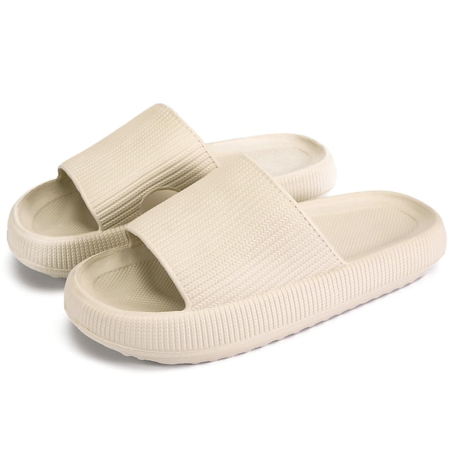 Zapatillas Rosyclo Cloud Soft, antideslizantes, para interiores y exteriores, color beige