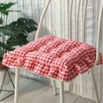 Thickened Christmas Red Seat and Back Support Cushion, Soft Pearl Fluff ...