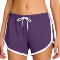 thumbnail image 5 of KPOPLK Athletic Shorts for Women S-3XL Summer High Waisted Workout Shorts Dolphin Running Shorts Tennis with Zip Pocket Size XXXL,Purple, 5 of 6