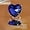 Blue, variant on Big Heart-Shaped Ring for Women Artificial Crystal Rhinestone Band Rings