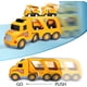 thumbnail image 3 of Juego de camiones de construcción de juguete HUOGUO con sonido y luz, Car Carr, 3 of 5
