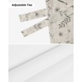 thumbnail image 7 of Tie Up Valance Curtain for Kitchen, Wheat Ear Flower on Vintage Linen Rod Pocket Short Curtains Adjustable Tie-Up Shade Valances, Pastoral Wildflower Window Treatment for Bathroom Living Room Bedroom, 7 of 7