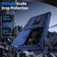 thumbnail image 4 of for Samsung Galaxy S23 Ultra Case with Camera Lens Cover,10 FT Military Grade Drop Protection, Magnetic Ring Holder Kickstand Protective Phone Case for Samsung Galaxy S23 Ultra, Navy Blue, 4 of 6