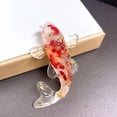 thumbnail image 1 of Creative Artificial Koi Fish Ornament Pretty Natural Crystal Desk Car Home Decor, 1 of 8