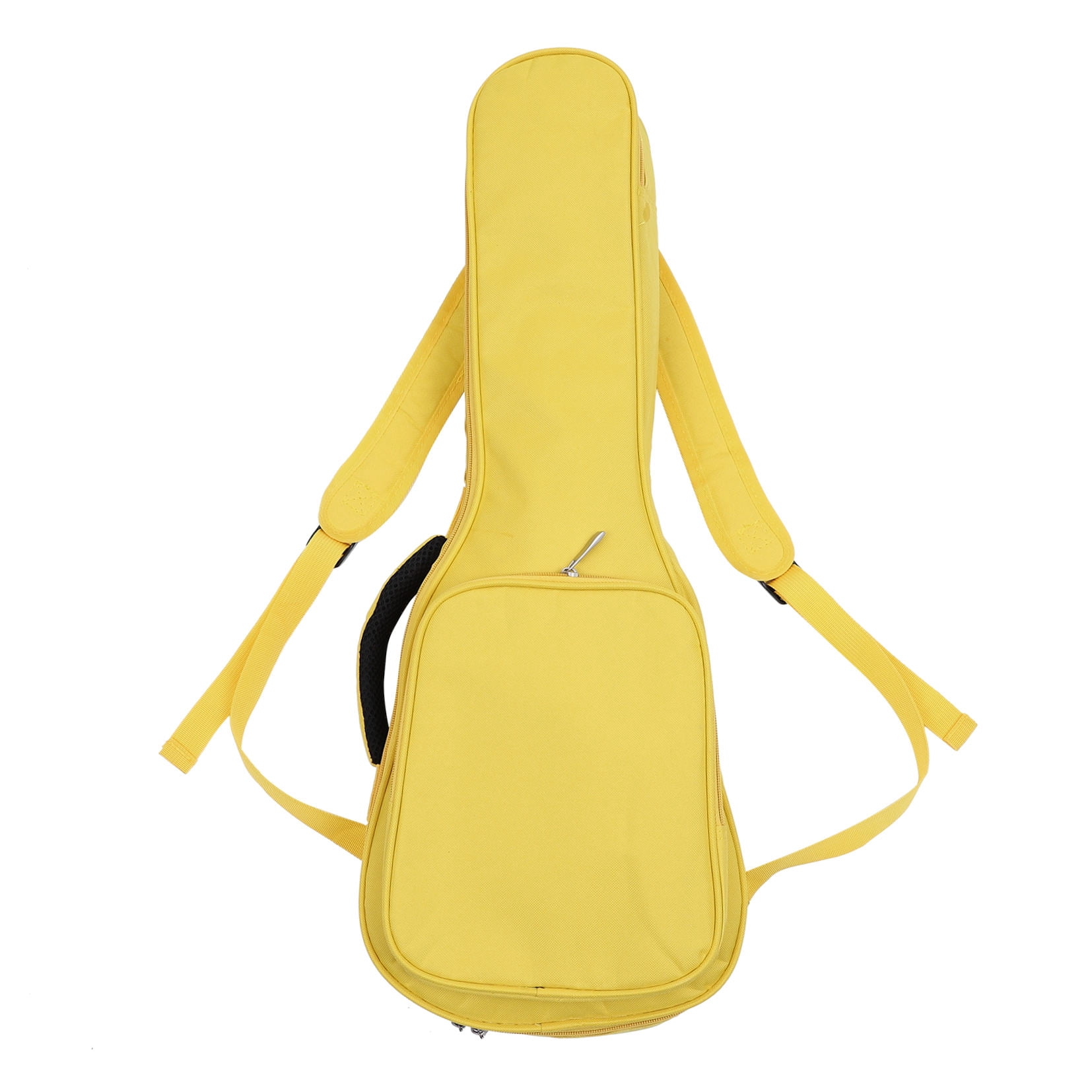 LULULION 1Pc Thickened Plus Canvas Ukulele Gig Bag Yellow Large Capacity Storage Case