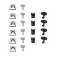 thumbnail image 1 of 8D0805121, Engine Underbody Fastener Undertray Clip Practical Rugged ABS Metal 8D0805960  Replacement For A3 A4 A6 A8 For Car, 1 of 8