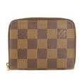 thumbnail image 1 of Pre-Owned Louis Vuitton N63070 Zippy Coin Purse Damier Ebene Wallet/Coin Case Canvas... (Good), 1 of 11