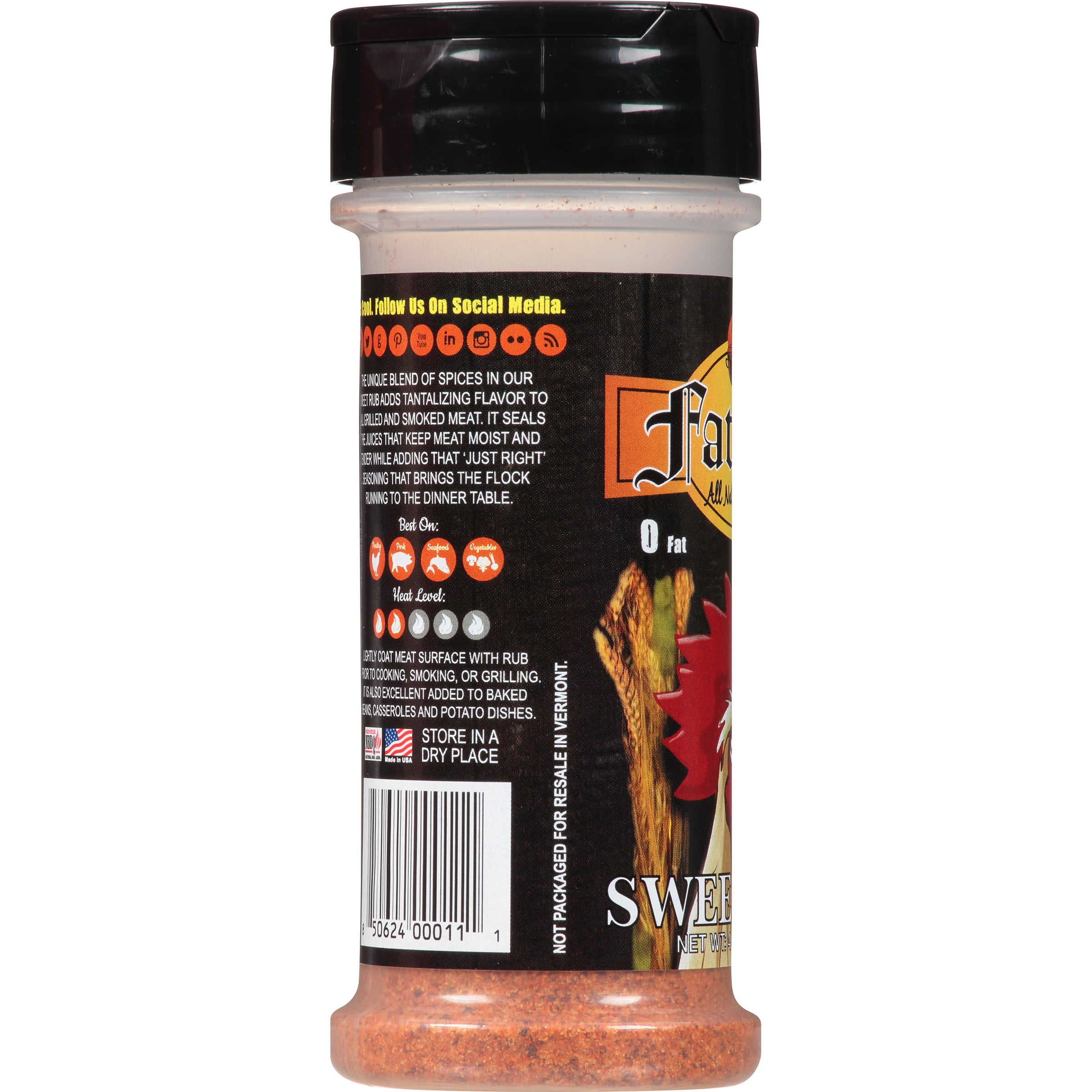 Fat Boy Sweet Rub 4 Oz Shaker Fat Boy Sweet Rub 4 Oz Shaker