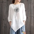 thumbnail image 2 of Camiseta de manga larga con cuello redondo y estampado informal a la moda de verano para mujer Fridja  fjkfkj1777, 2 of 4