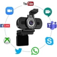 thumbnail image 2 of Full Hd Webcam 1080p Video Camera With Webcam Cover,usb Webcam, 2 of 5