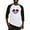 Black/White, variant on CafePress - Dominican Heart Baseball Jersey - Cotton Baseball Jersey, 3/4 Raglan Sleeve Shirt