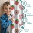 thumbnail image 3 of Blackout Kids Curtains,Pink Cow Strawberry Jam Pattern Childrens Insulated Curtains Set Of 2,Bedroom Essentials,Toddler Room Decor 52x84in(132x213cm), 3 of 5