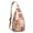 Earthy tones, floral prints, boho patterns, variant on Hippie Waterproof Sling - Lightweight Crossbody Pack with Boho Patterns
