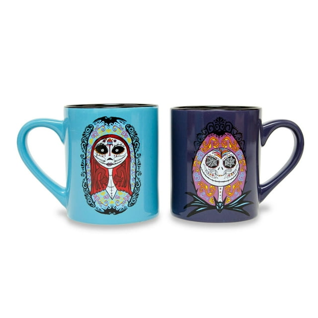 Tazas de cerámica plateadas Buffalo Disney Nightmare Before Christmas