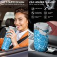 thumbnail image 2 of Camouflage 30oz Handheld Travel Tumbler with Handle – Double Wall Stainless Steel Insulated Cup, Flip Straw Lid, Leak-Proof & BPA-Free for Hot and Cold Drinks – Durable Coffee & Juice Mug White, 2 of 6
