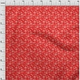 thumbnail image 3 of oneOone Viscose Chiffon Red Fabric Merry Christmas Craft Projects Decor Fabric Printed By The Yard 42 Inch Wide-LWI, 3 of 4