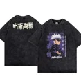 thumbnail image 4 of Camiseta de Anime Jujutsu Kaisen para hombre, camiseta lavada 100% algodón, camiseta transpirable con estampado informal, ropa de calle Hip Hop y2k, 4 of 5