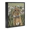 thumbnail image 3 of Stupell Industries Rabbit in Poppy Garden Animals Painting Black Framed Art Print Wall Art, 12 x 12, 3 of 8