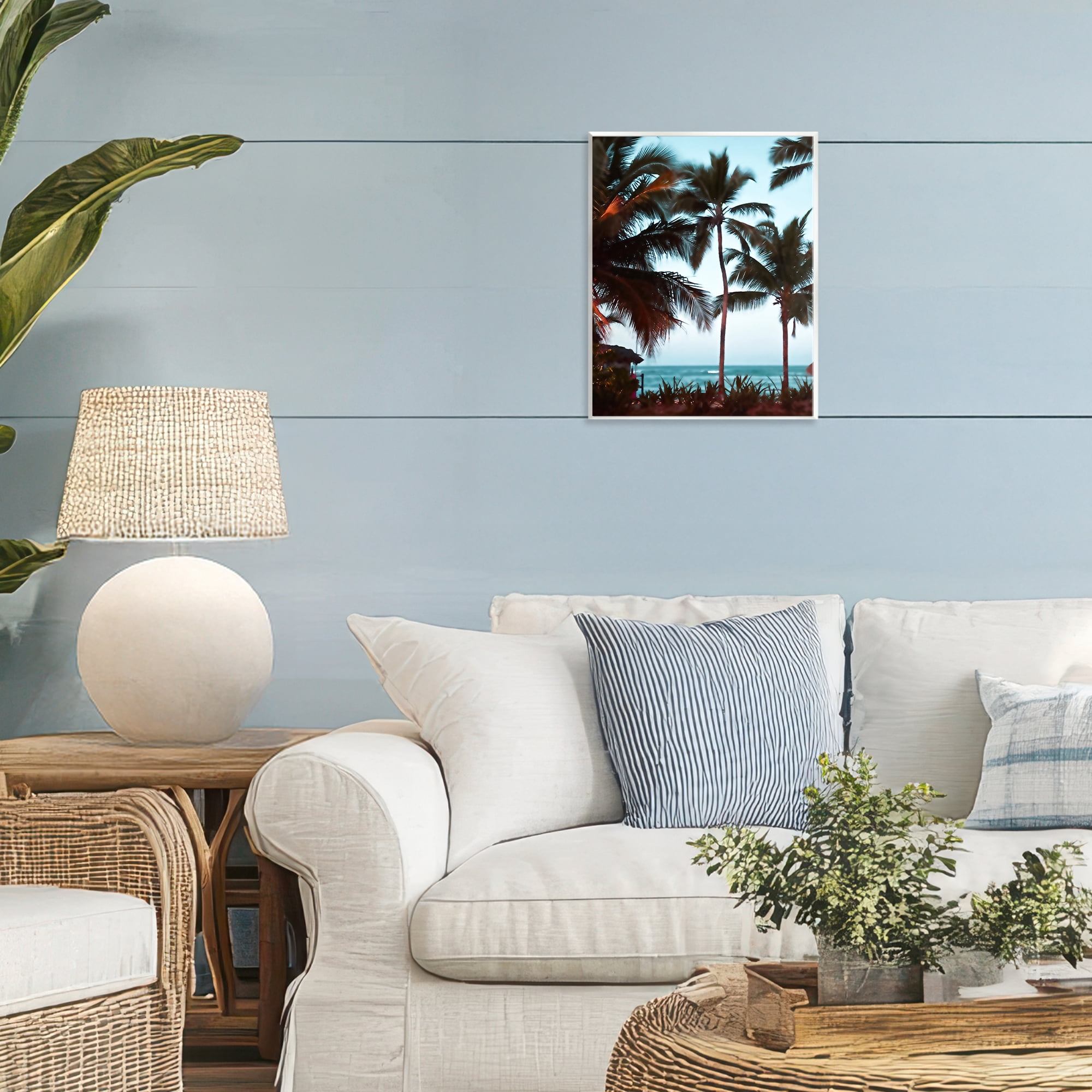Stupell Industries Shady Palms Beachfront Wall Plaque Art, design by Noah Bay