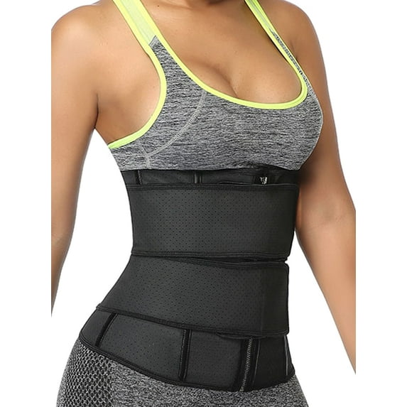 SHAPERIN Women Workout Waist Trainer Tummy Slimming Sheath Trimmer Belt Latex Shapewear Sauna Body Shaper Corset Sweat Reducing Girdles