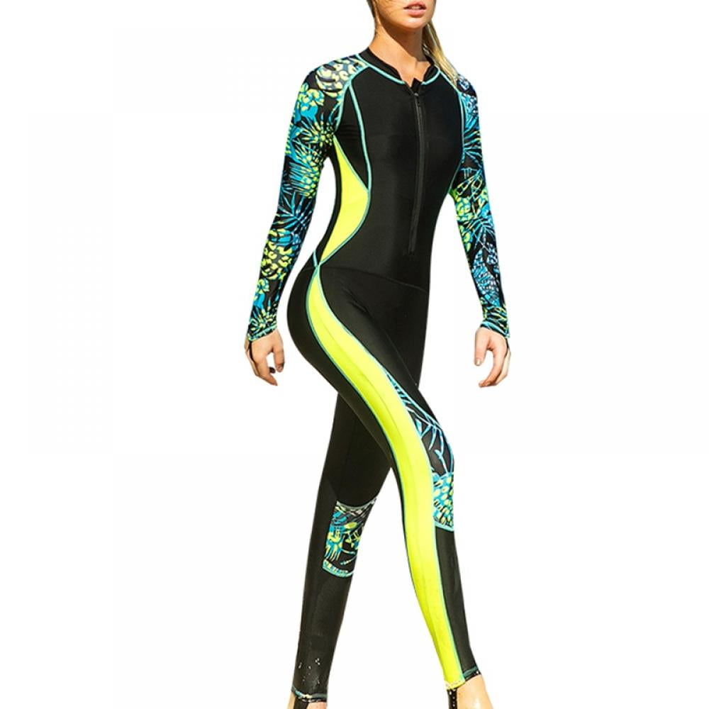 NEW Women Anti-uv Thin Diving Suit One-Piece Swim Wetsuit Snorkeling Clothing 