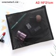 thumbnail image 1 of OO 1PCS New Zipper Make Up Bags Fashion Black Dot Transparent Mesh Cosmetic Bag OO, 1 of 4