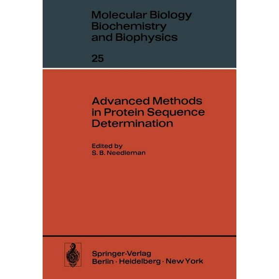 Molecular Biology, Biochemistry and Biop Advanced Methods in Protein Sequence Determination, Book 25, (Paperback)