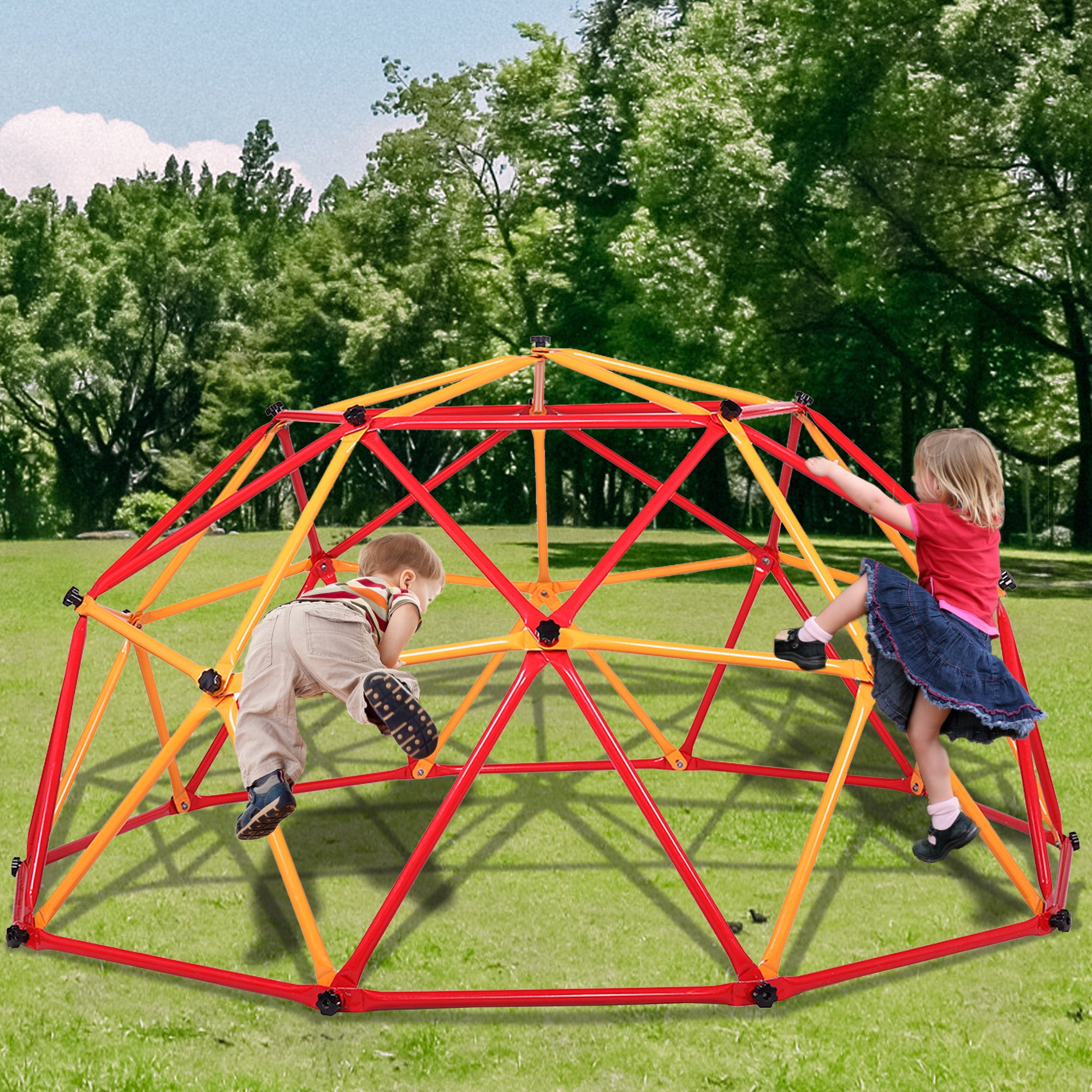 SESSLIFE 6ft Outdoor Dome Climber, Kids Jungle Gym Dome for 3-5 Years Old, Supports 500lbs, TE1305