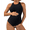 Black, variant on Beach Bikini Swimsuit Black XL
