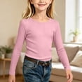thumbnail image 5 of Miqool Girls Fall Sweaters Ribbed Knitted Crew Neck Long Sleeve Slim Fitted Cozy Casual Fashion Pullover Tops, 5 of 9