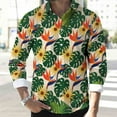 thumbnail image 5 of VgaVtl Turn Down Collar Long Sleeve Men Shirts Hawaiian Mens Tops Casual Big and Tall Holiday Graphic Loose Shirts,3XL, 5 of 7
