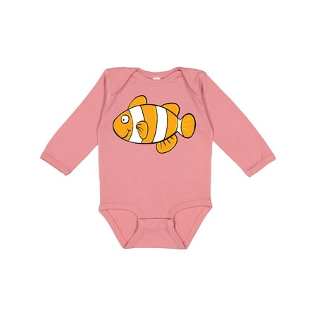 

Inktastic Clown Fish Illustration Gift Baby Boy or Baby Girl Long Sleeve Bodysuit