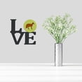 thumbnail image 2 of Red Fox Green Metal Wall Artwork LOVE, 2 of 2