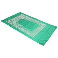 thumbnail image 3 of Alfombra de oración musulmana, manta con 4 esquinas de hierro de estabilización y brújula para viajar al aire libre, verde claro, 3 of 5