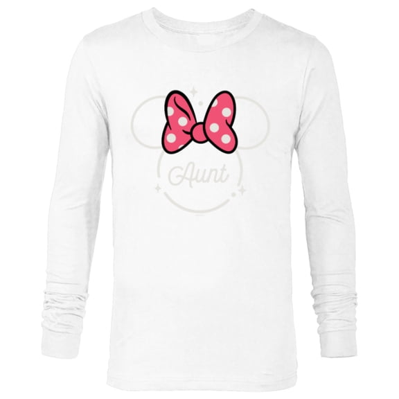 Disney Minnie Mouse Aunt Family Head Icon Magic Mother’s Day - Long Sleeve T-Shirt for Men - Customized-White
