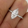 thumbnail image 3 of solitaire jewels 2CT Compass Setting Marquise Moissanite Solitaire Engagement Ring For Women, 14K White Gold, 3 of 5